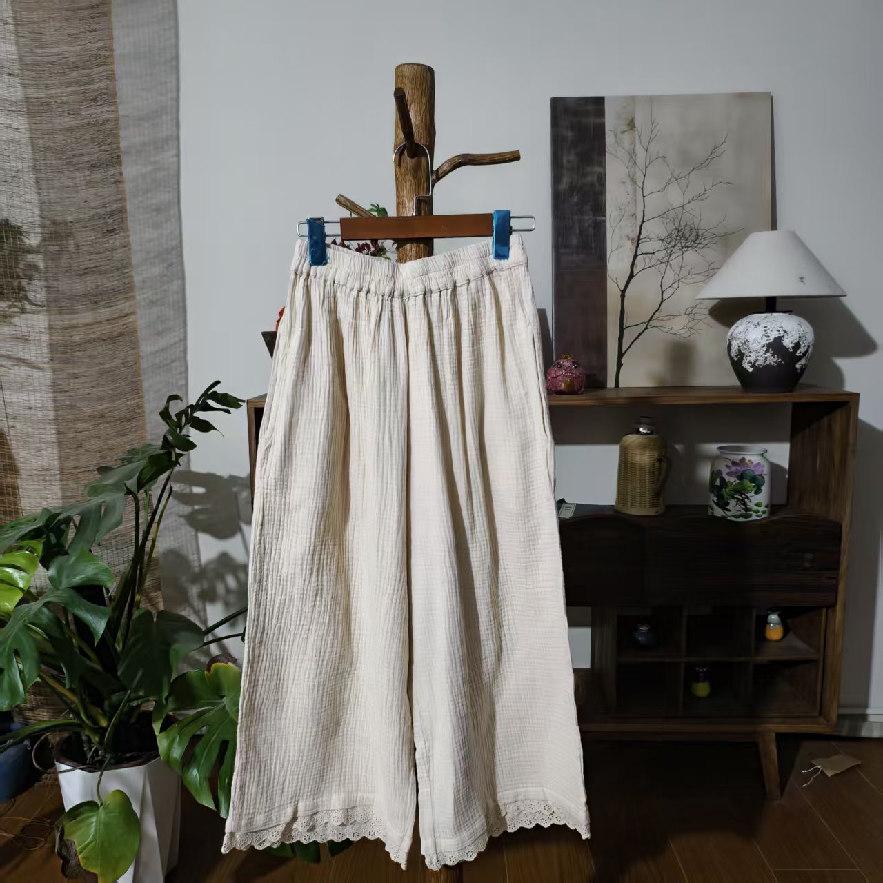 【大梅子推荐】设计款双纱阔腿裤 X0108