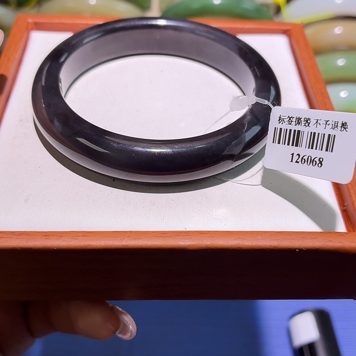 和田玉未镶嵌手镯53.7+