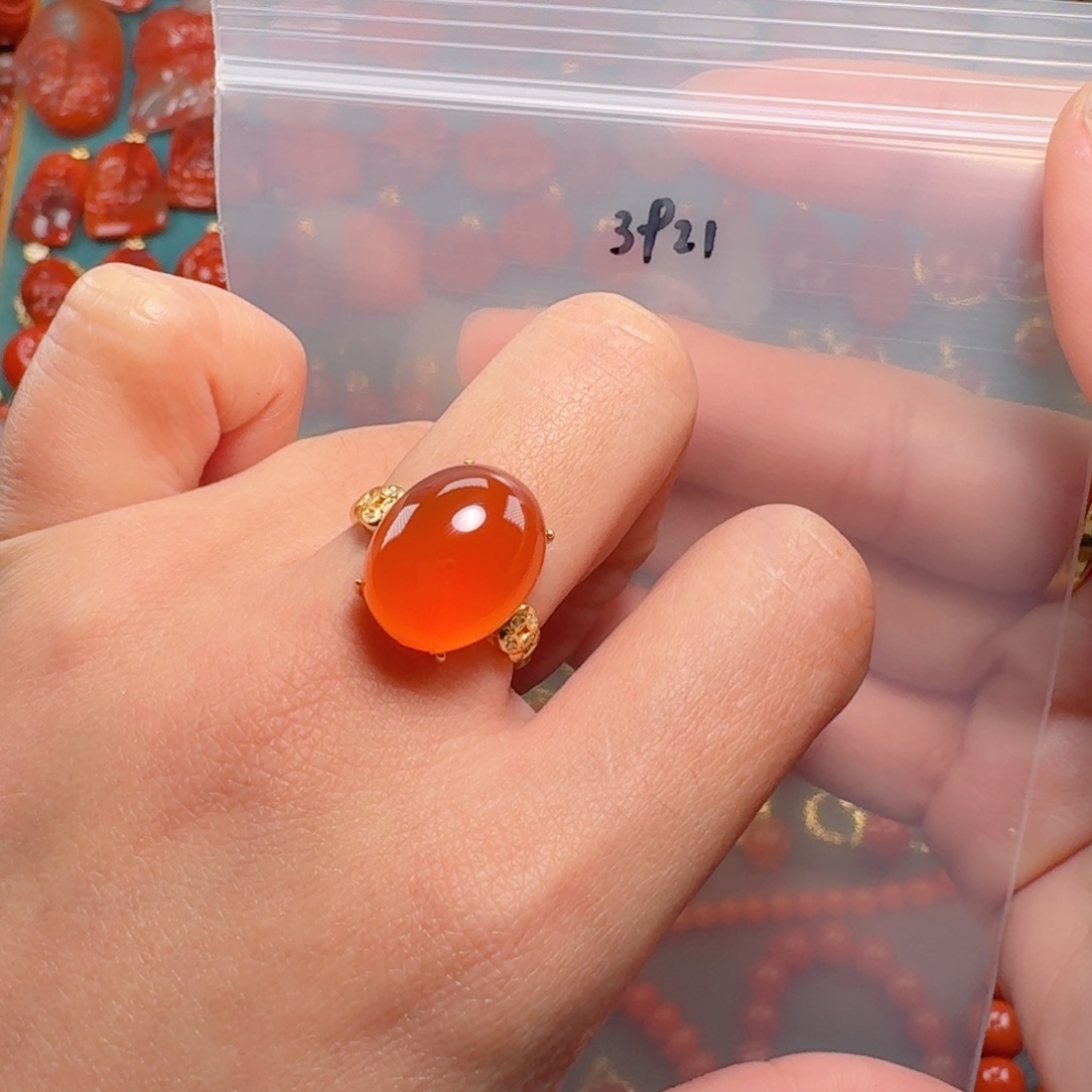 南红玛瑙南红银S925镶嵌