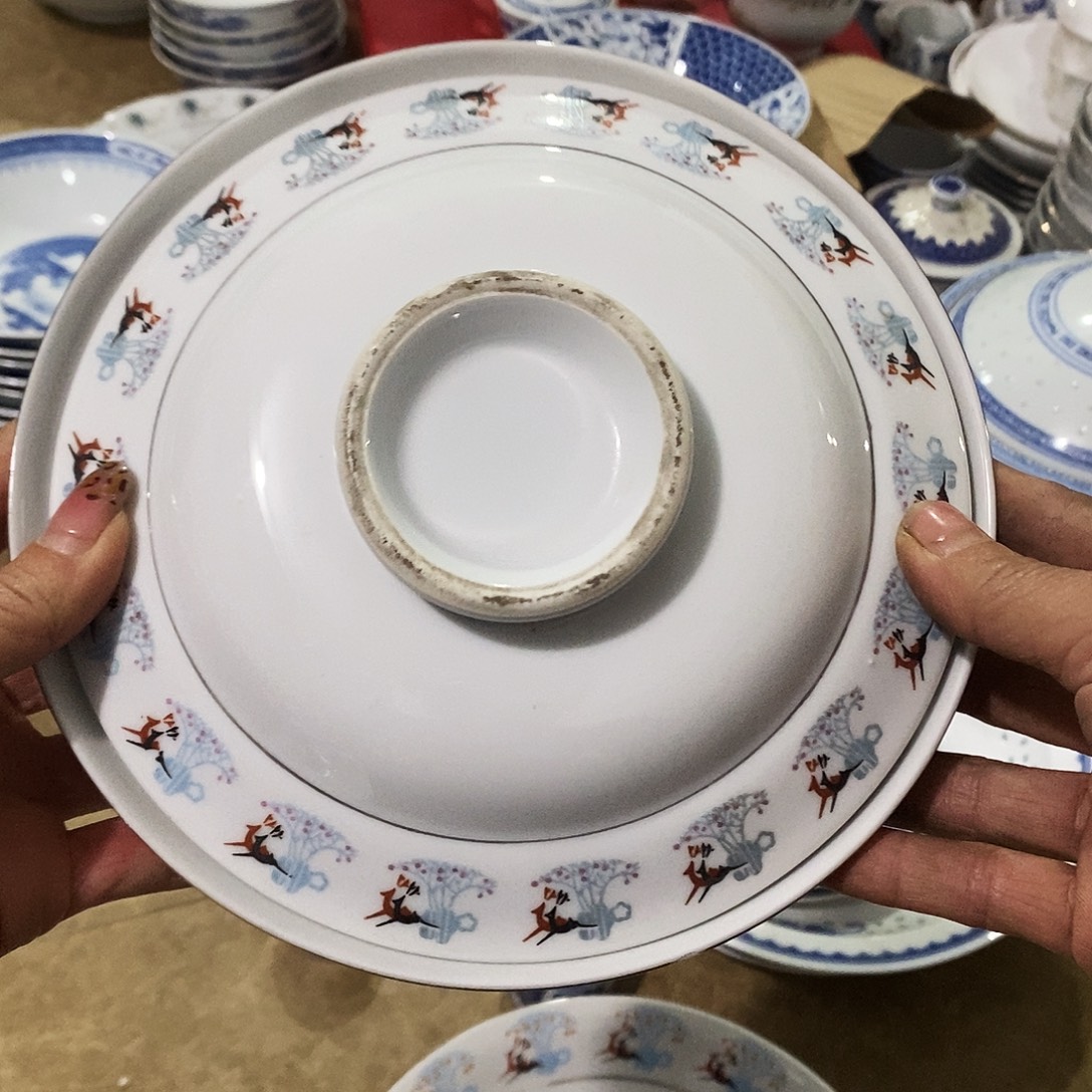 摆件陶景德镇陶瓷现代20公分