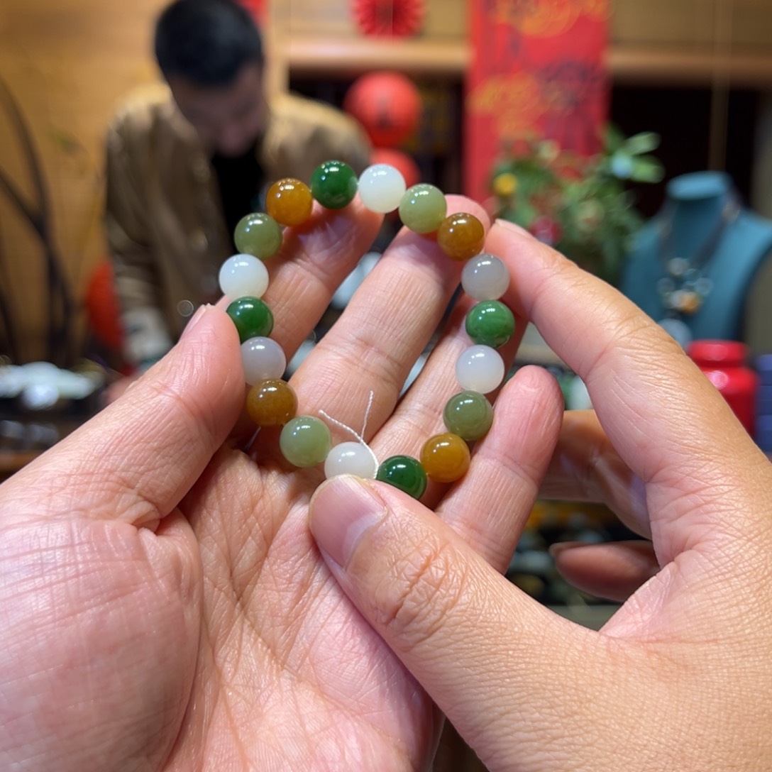 和田玉手链未镶嵌10