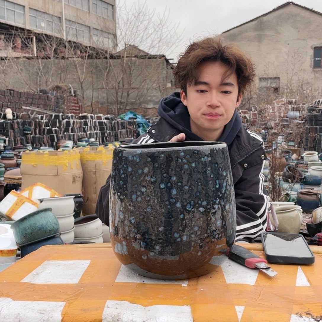 红陶宜兴紫砂花盆