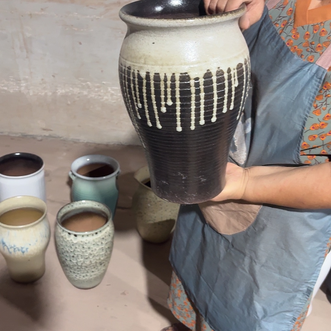 紫砂花盆口20高32一个