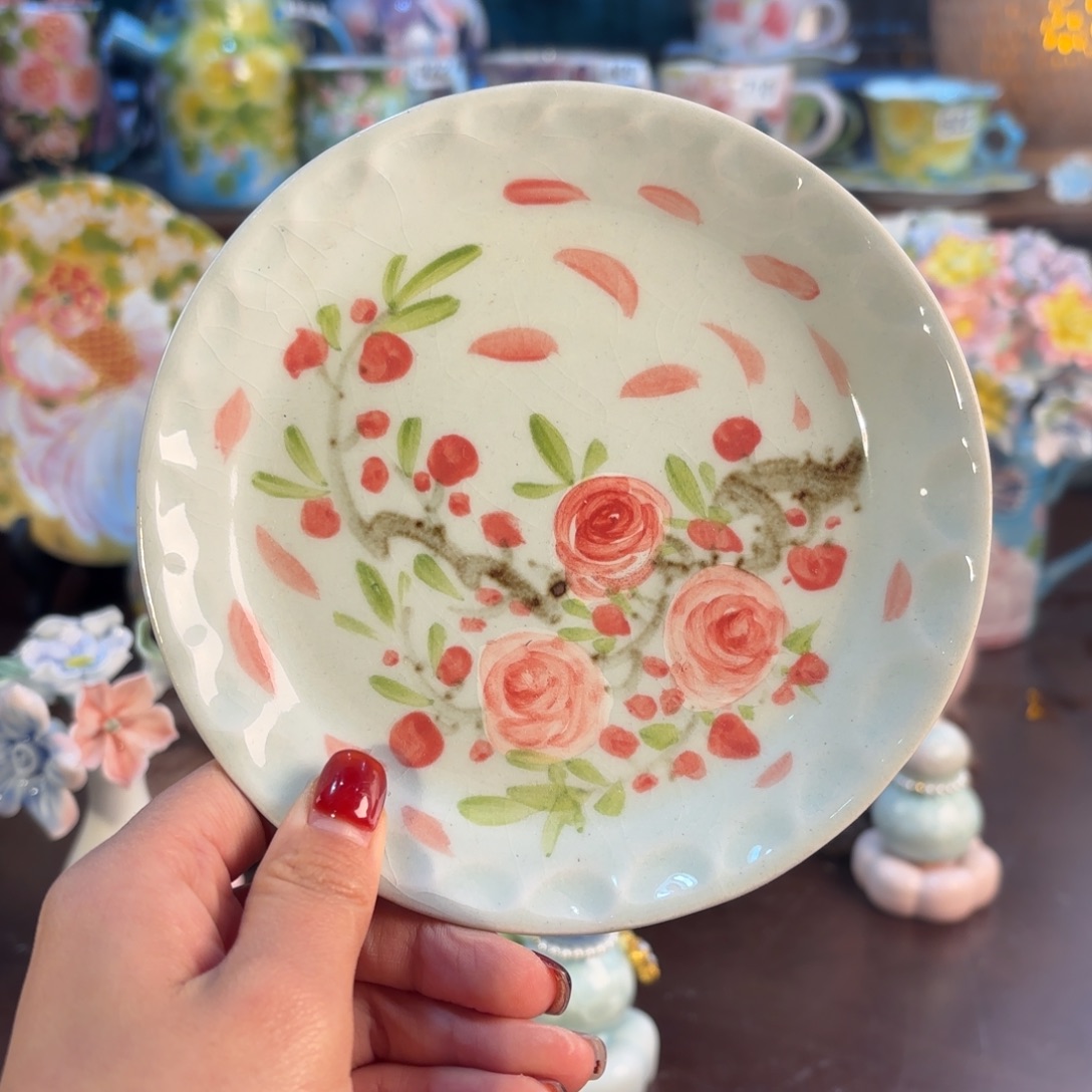 景德镇手绘高温釉下彩陶瓷茶具