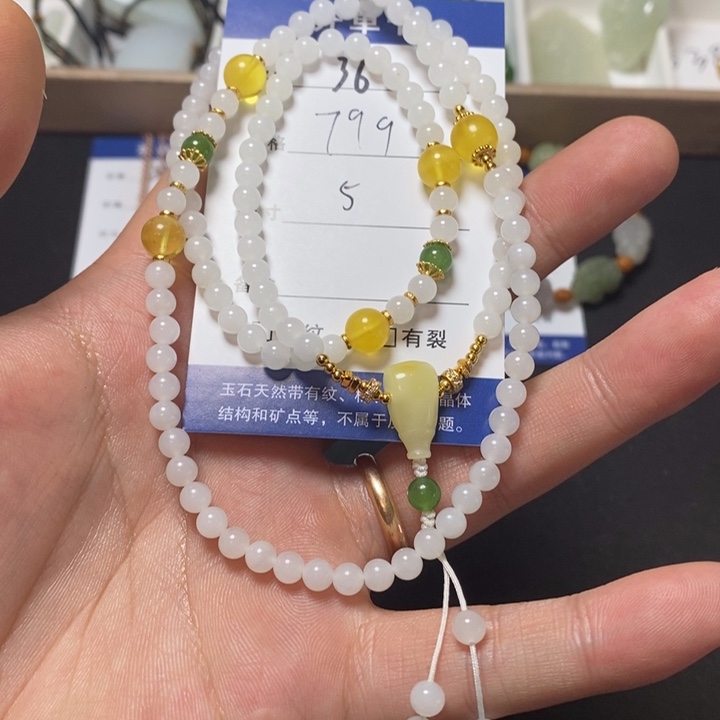 和田玉未镶嵌颈饰