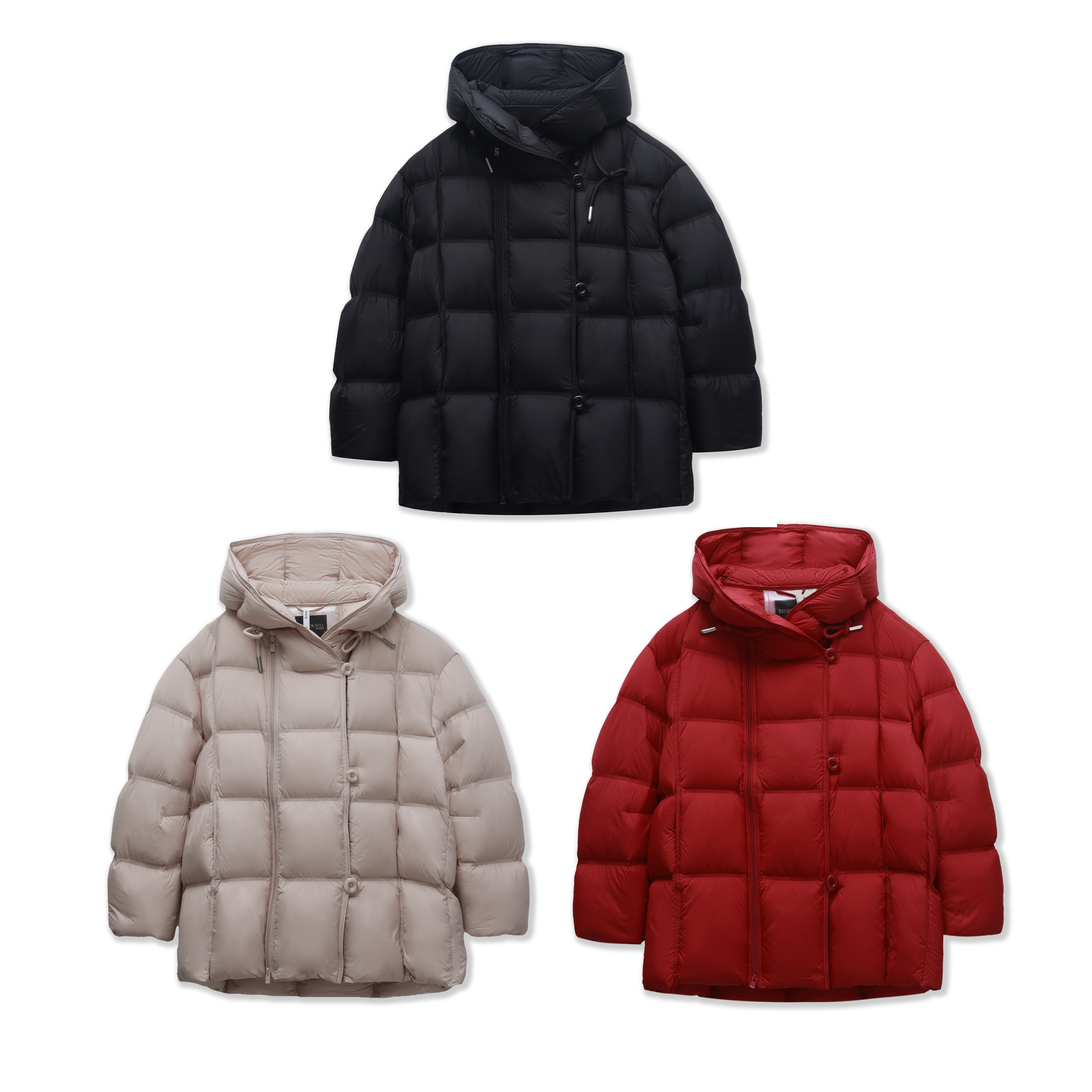 软糯连帽90白鹅绒羽绒服女款大气保暖外套F667-SZ12125