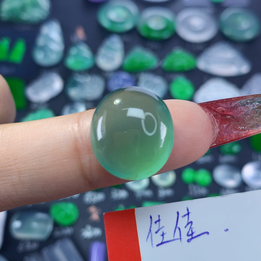 翡翠颈饰未镶嵌纯天然缅甸翡翠A货