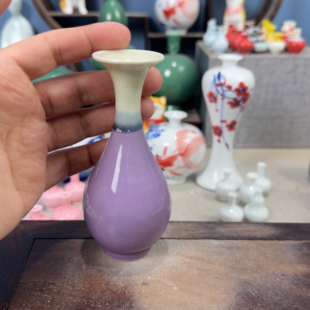 陶瓷手工小花器摆件