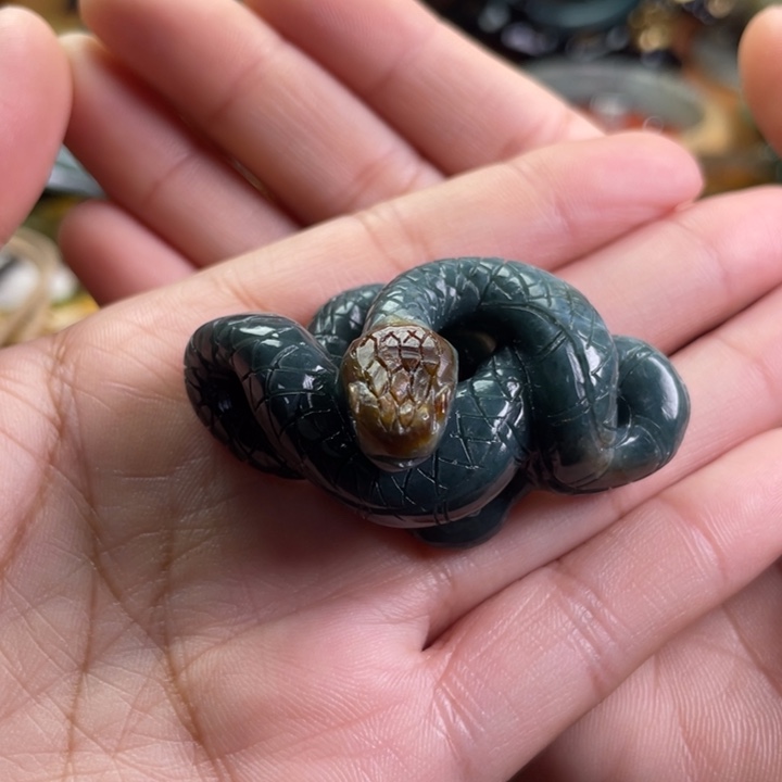 岫岩河磨玉（透闪石质玉）吊坠未镶嵌-****喽