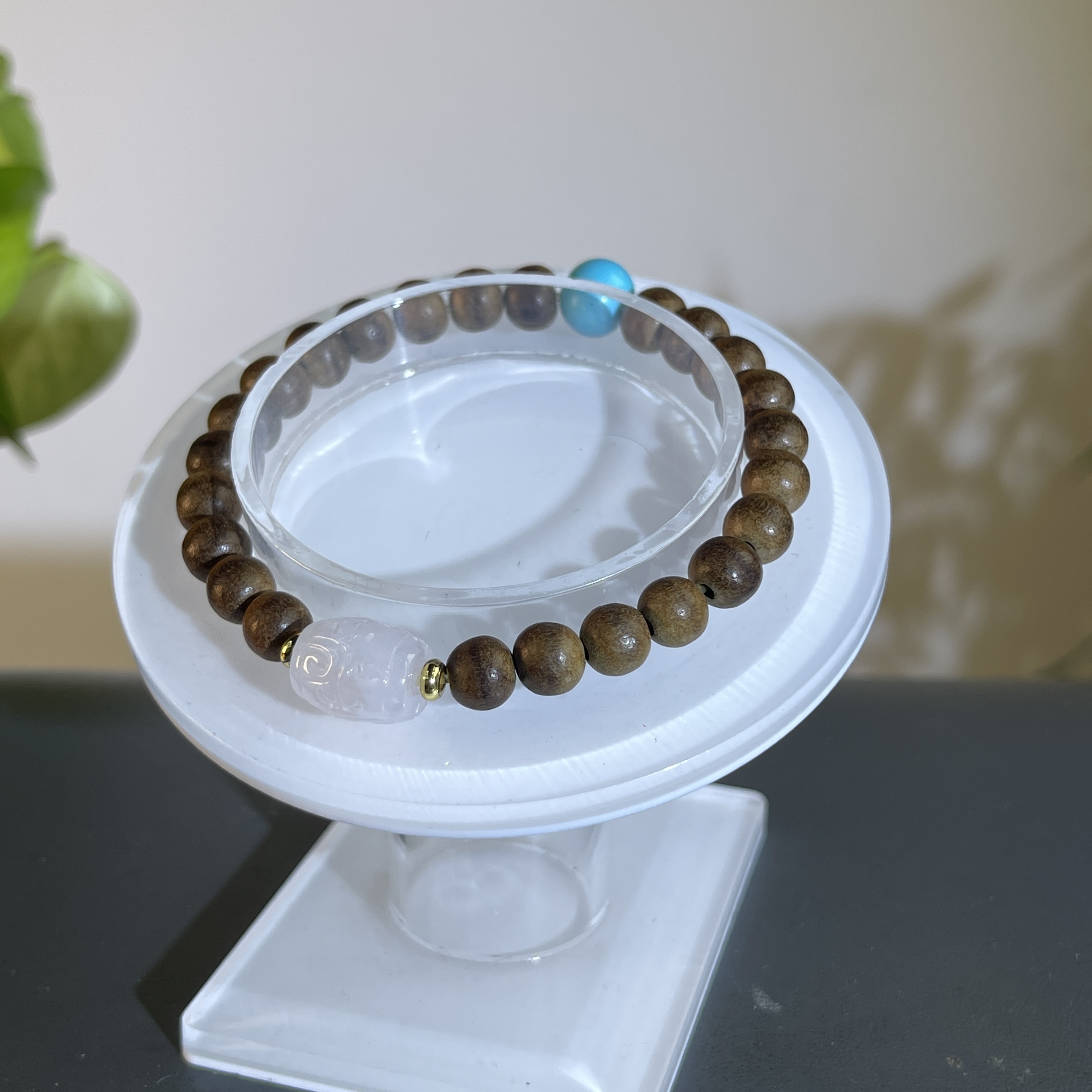 JTW26-012  天然缅甸A货翡翠  翡翠路路通手串（含配饰）