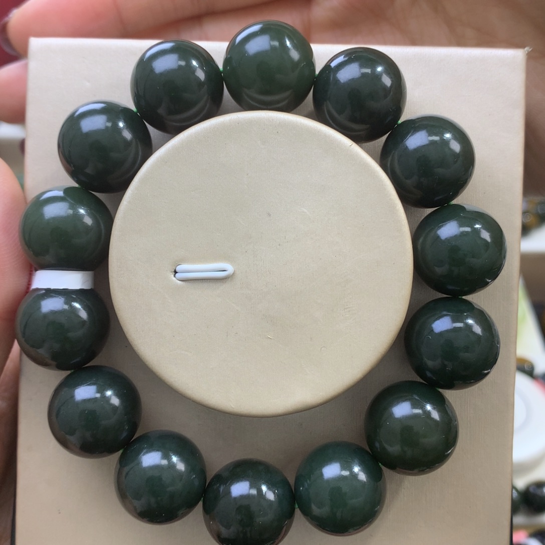 和田玉未镶嵌手链