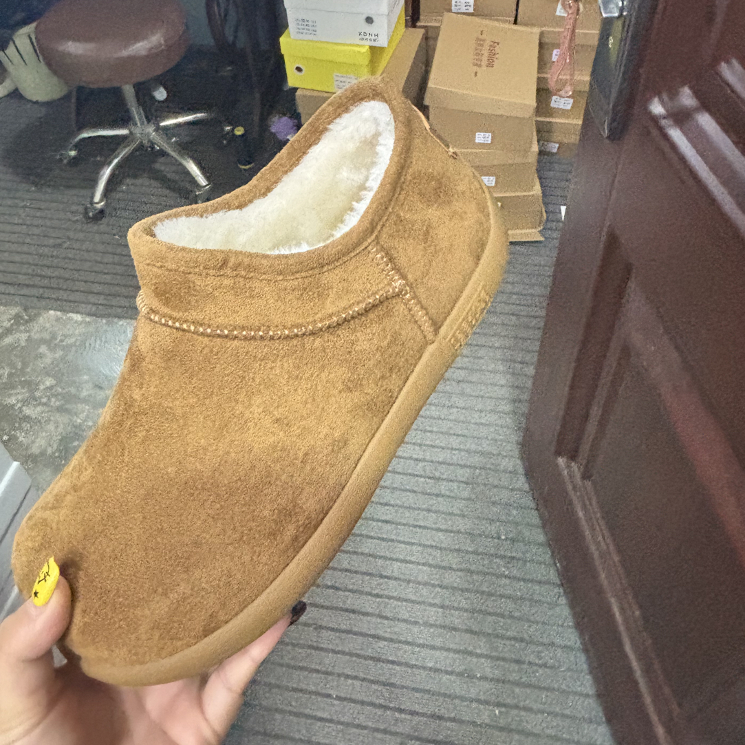 女款厚底小土豆加绒保暖冬季勃肯雪地短靴