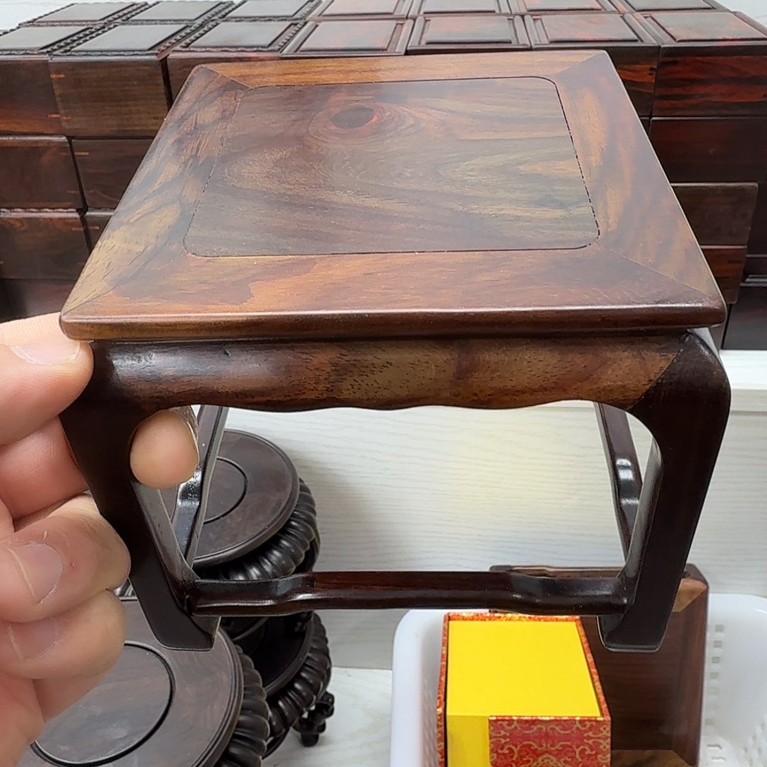 木大红酸枝12正方高11花架