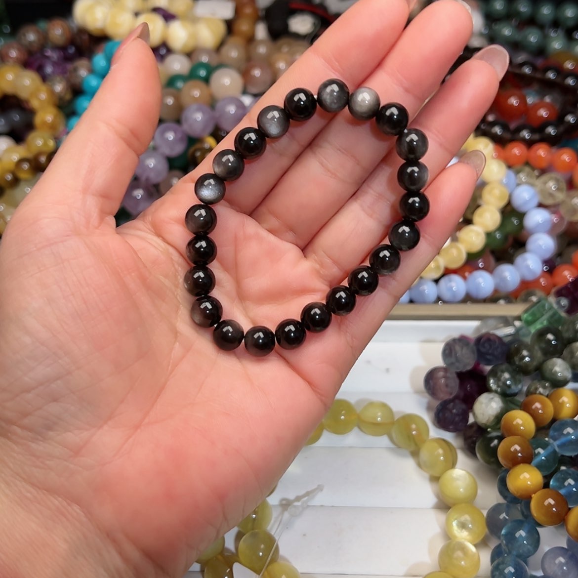 【闪购商品】烟晶手链银S925镶嵌多***.98