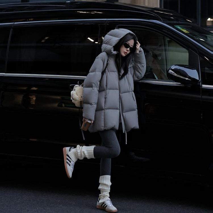 反季棉服女中长款2025年新款加厚连帽小个子棉袄面包服宽松外套潮