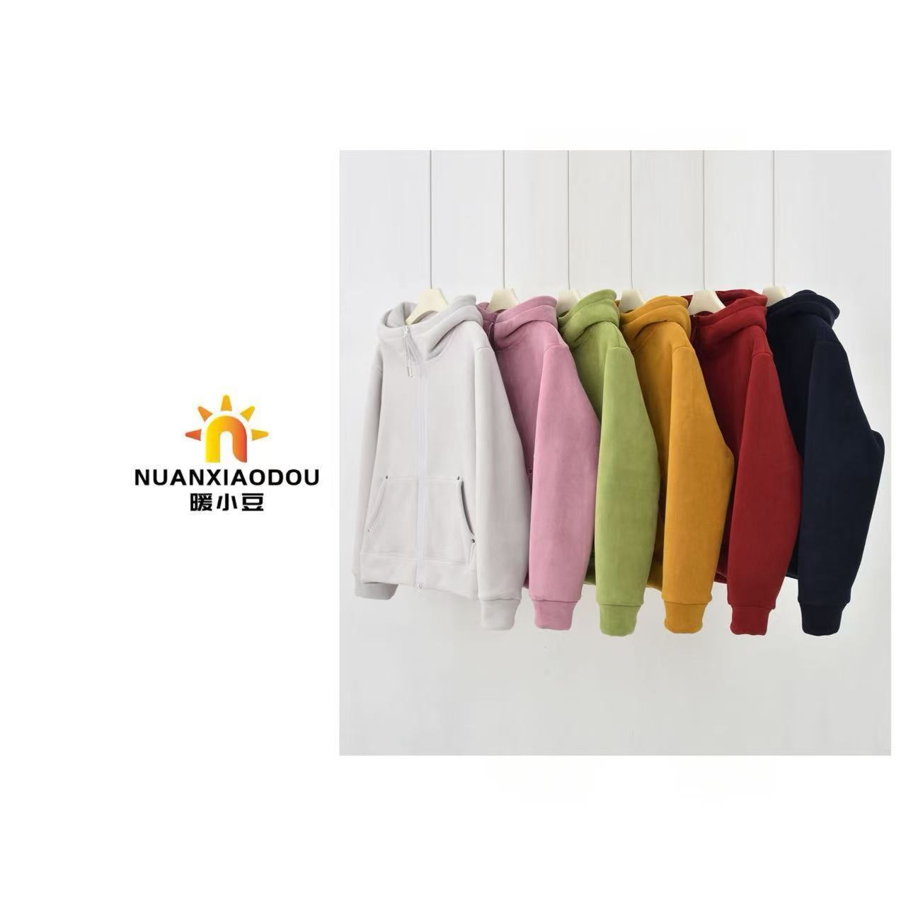 暖小豆 「奥粒羊驼袋鼠兜外套」冬甄选百搭保暖休闲连帽外套2659