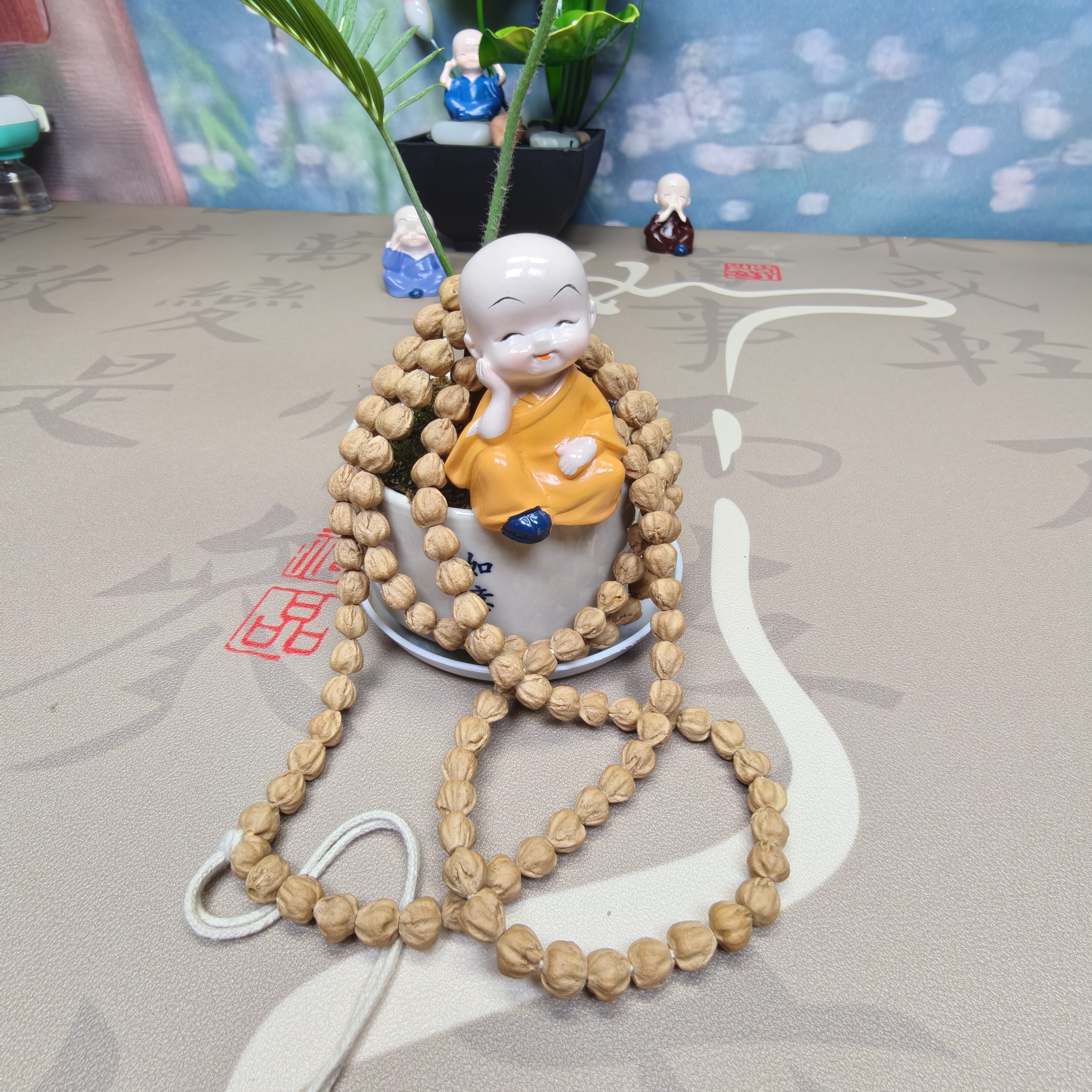 热振百香籽莲花桩8+mm原桩莲花桩长串油密度超好看主图闭眼入