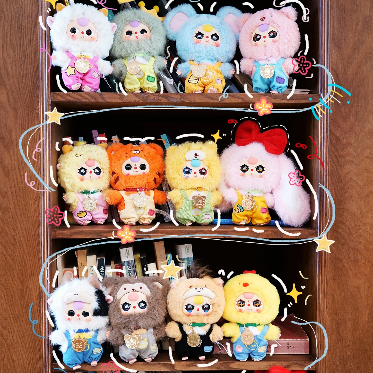 【拆盒】娃三岁十二生肖二代潮玩盲盒正品可爱卡通毛绒礼物