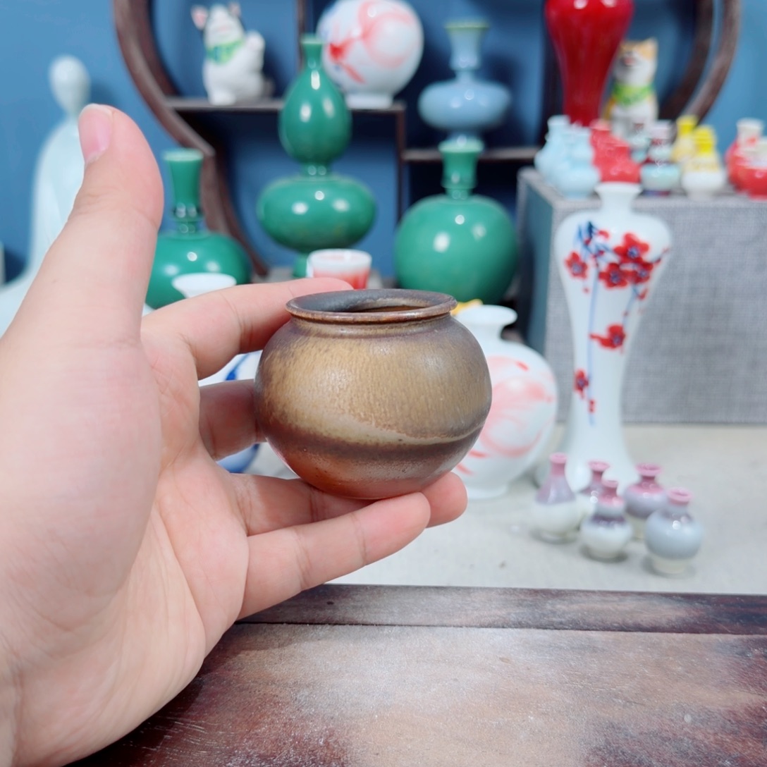 陶瓷手工小花器摆件