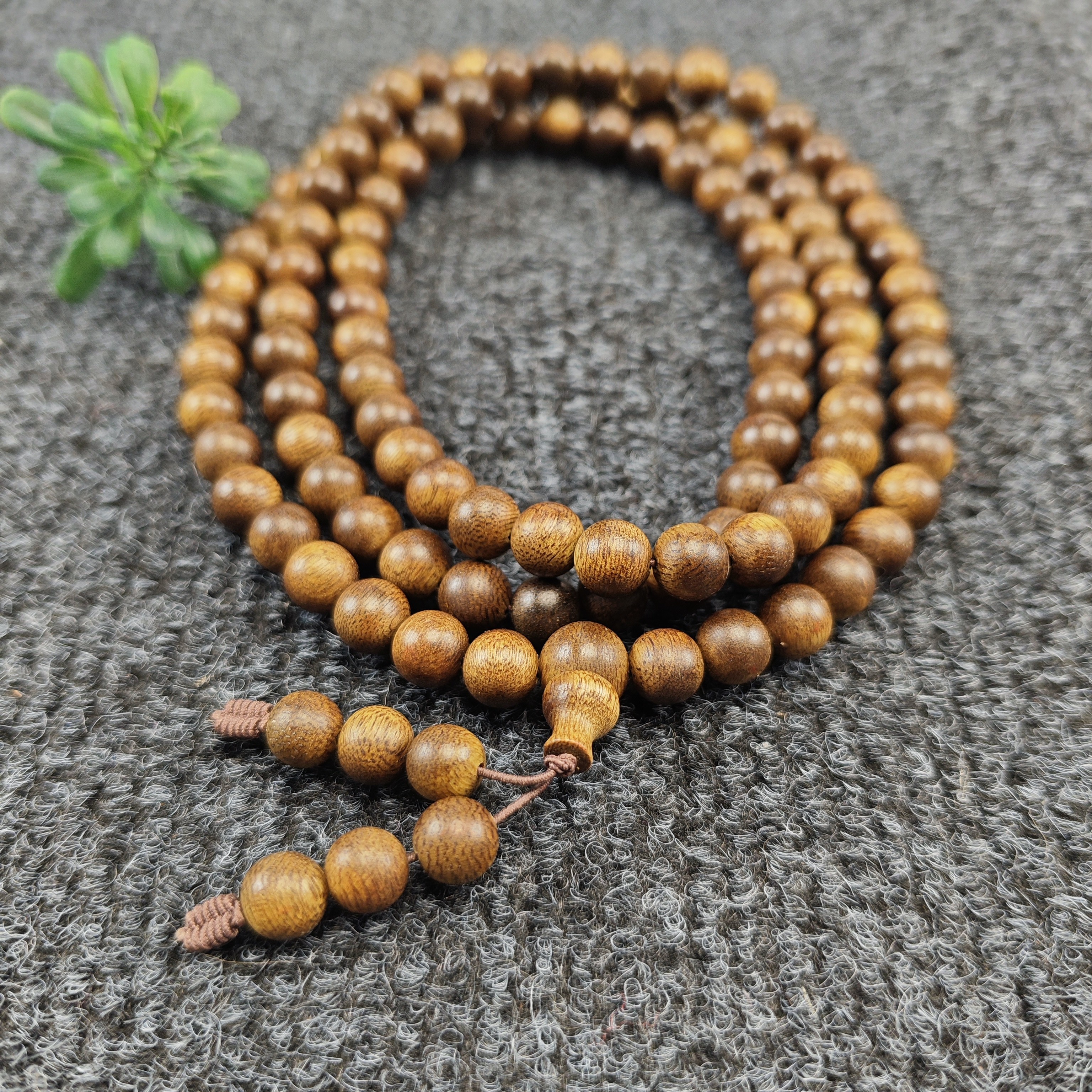 沉香QIC海南紫奇楠0.8圆珠多圈手串多样性发一A10033