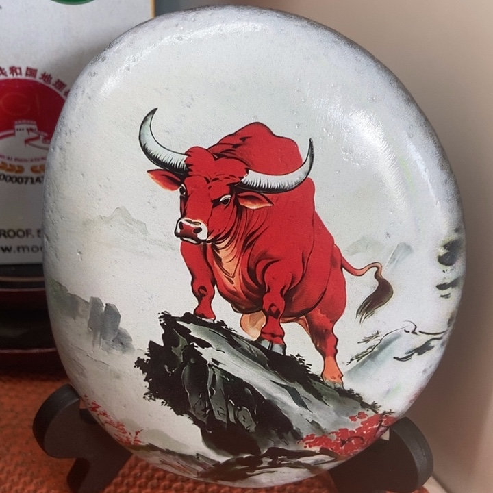 石材牛摆件真美啊