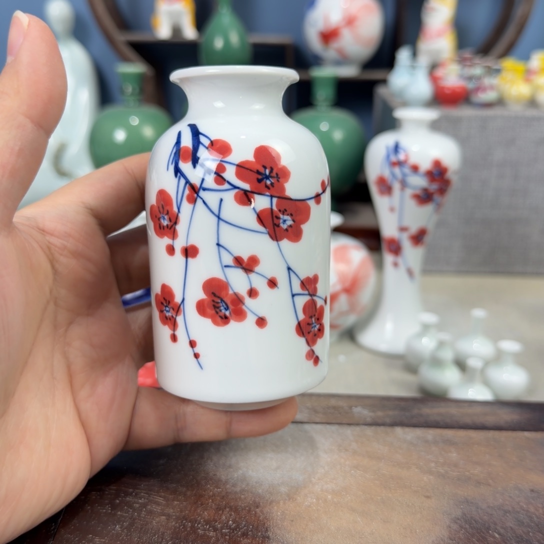 陶瓷手工小花器摆件