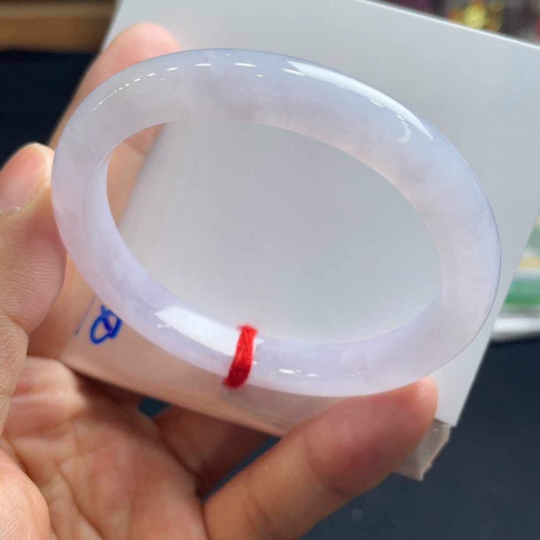 翡翠未镶嵌手镯52.8贵妃，冰粉月光