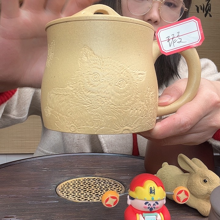 紫砂茶杯原矿紫砂杯