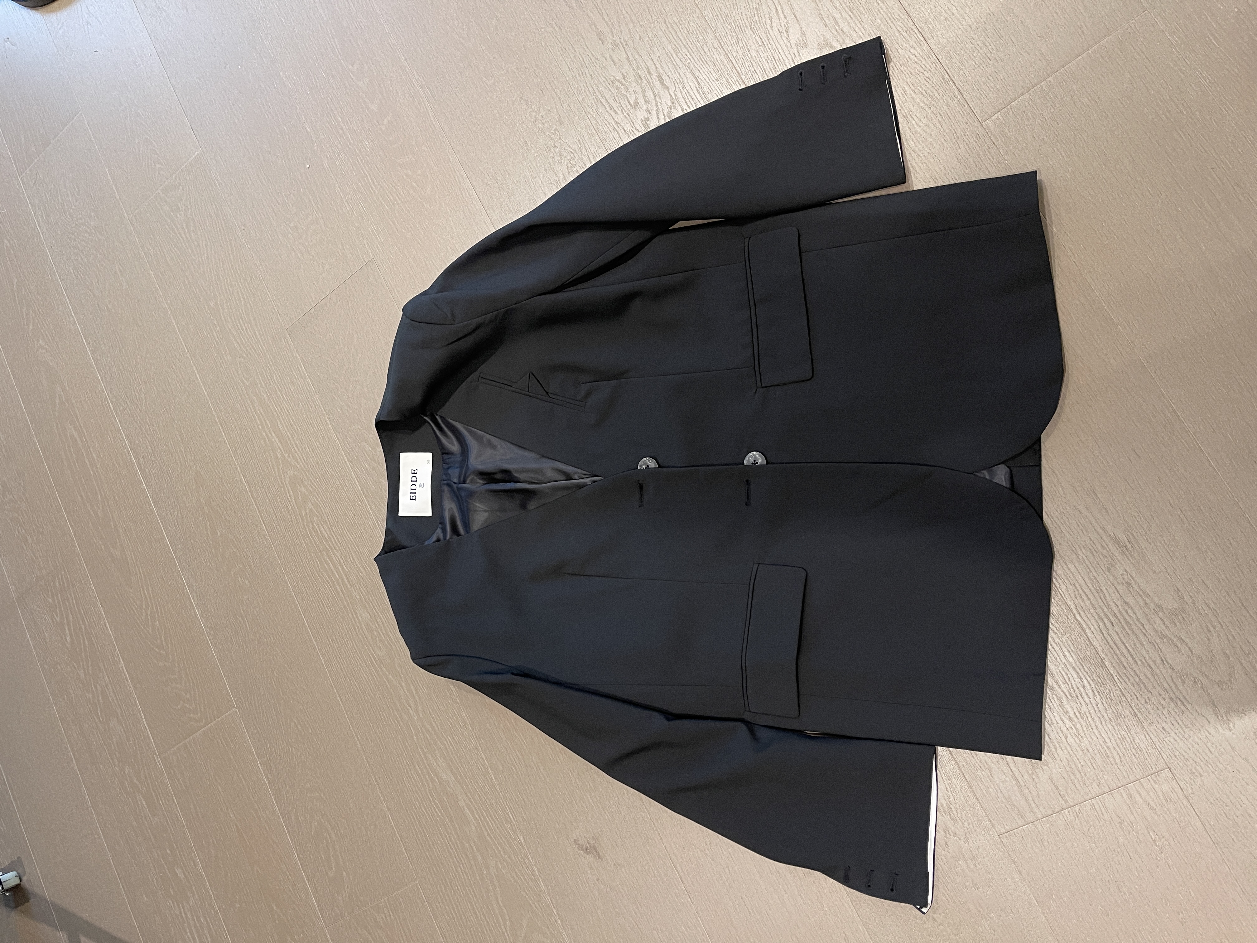 ANAIWEN2025早春新款原创设计师袖口撞色休闲西服