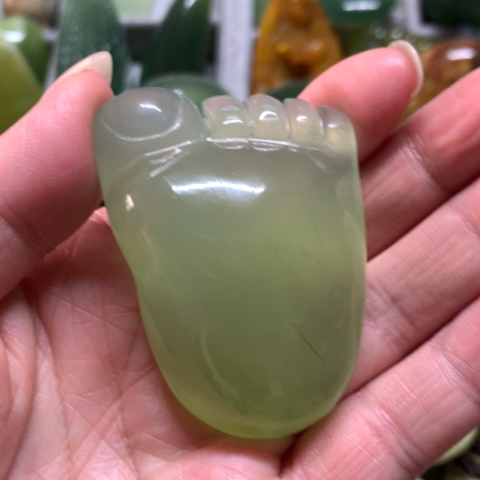 蛇纹石玉未镶嵌手把件