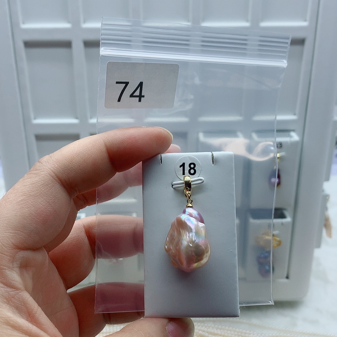 吊坠(不含链)合金淡水珍珠