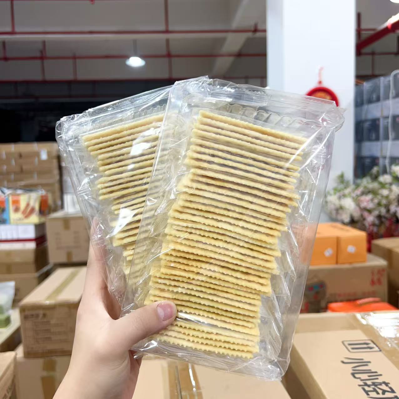 定制！低糖芝麻味/低糖芝士味苏打饼干（口味随机）