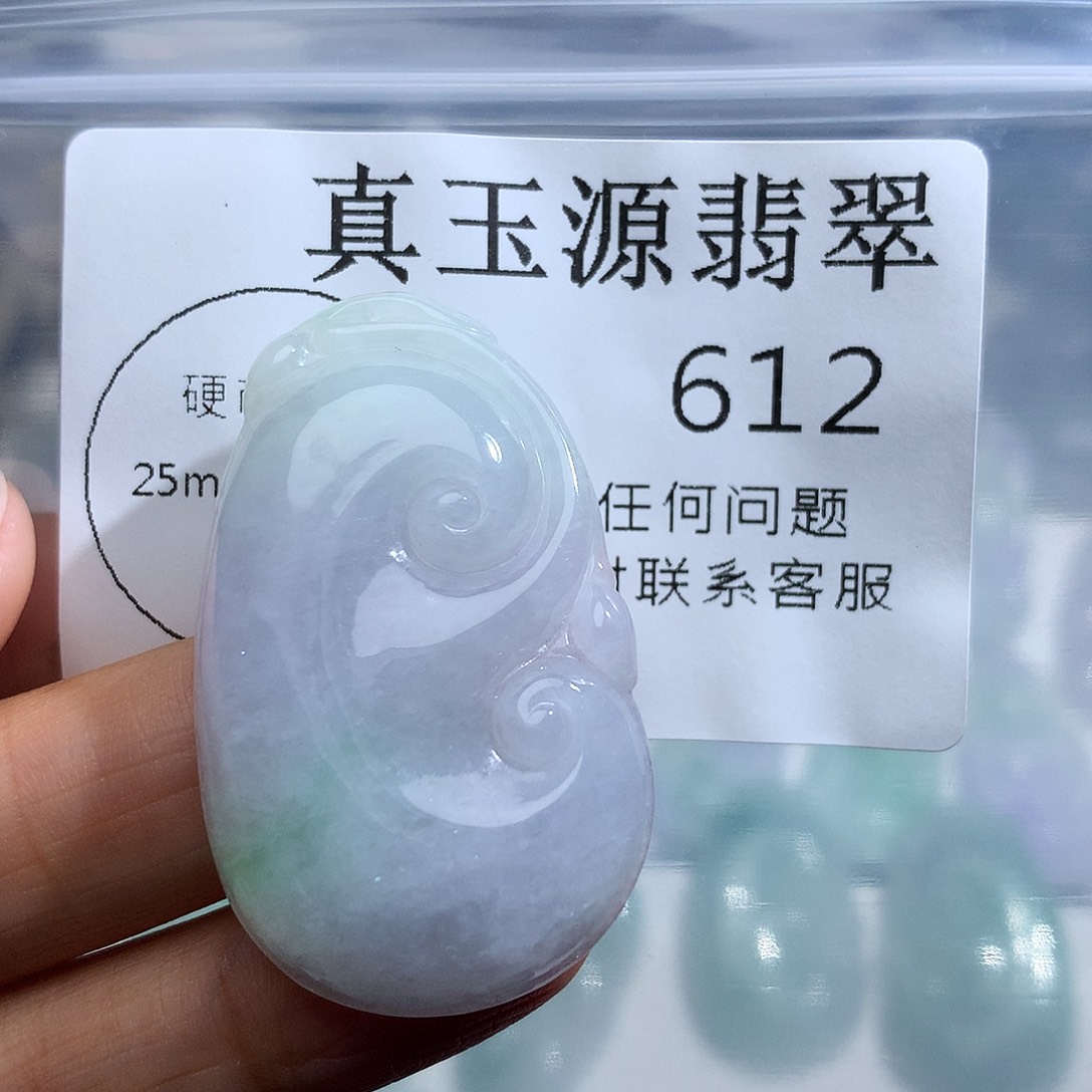 翡翠未镶嵌颈饰612