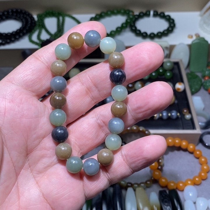 和田玉未镶嵌手链