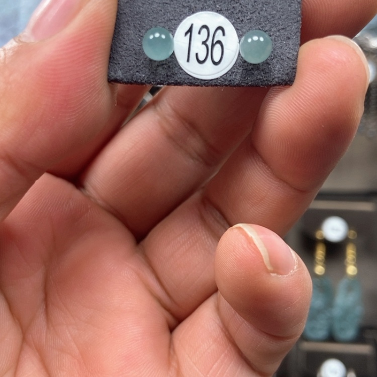 【闪购商品】翡翠耳饰银S925镶嵌耳饰