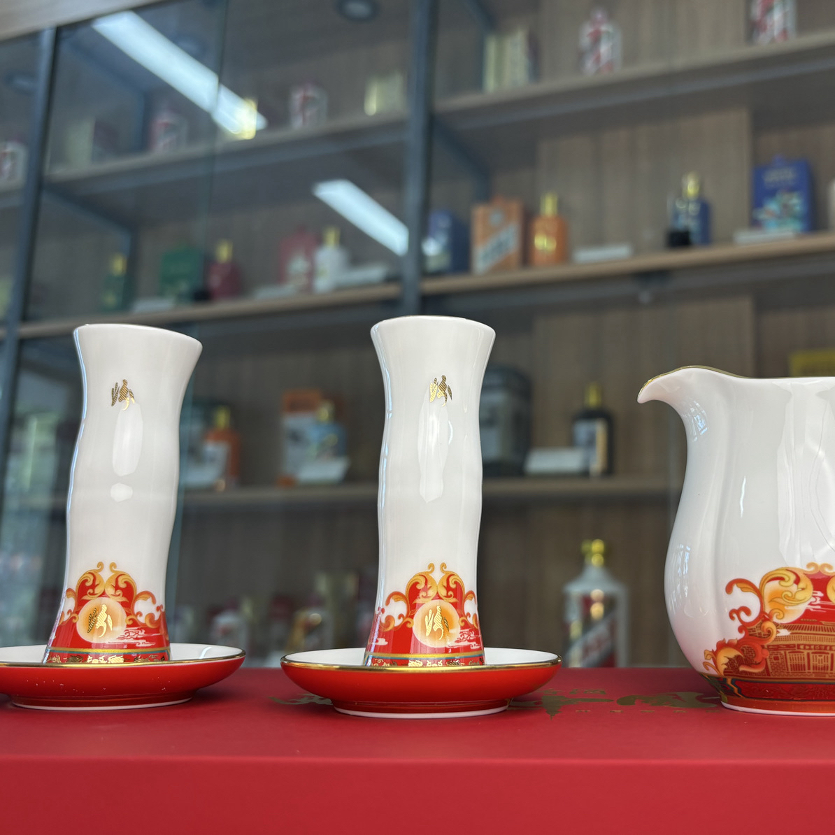 永丰源汾酒青花酒具（5件套）