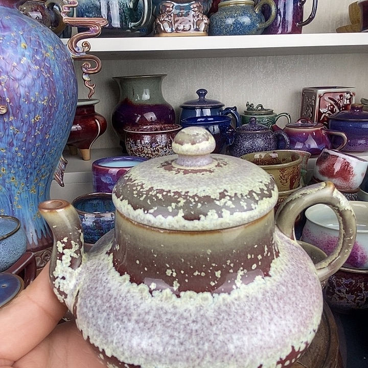用***5茶盏中国神后钧瓷茶具处理