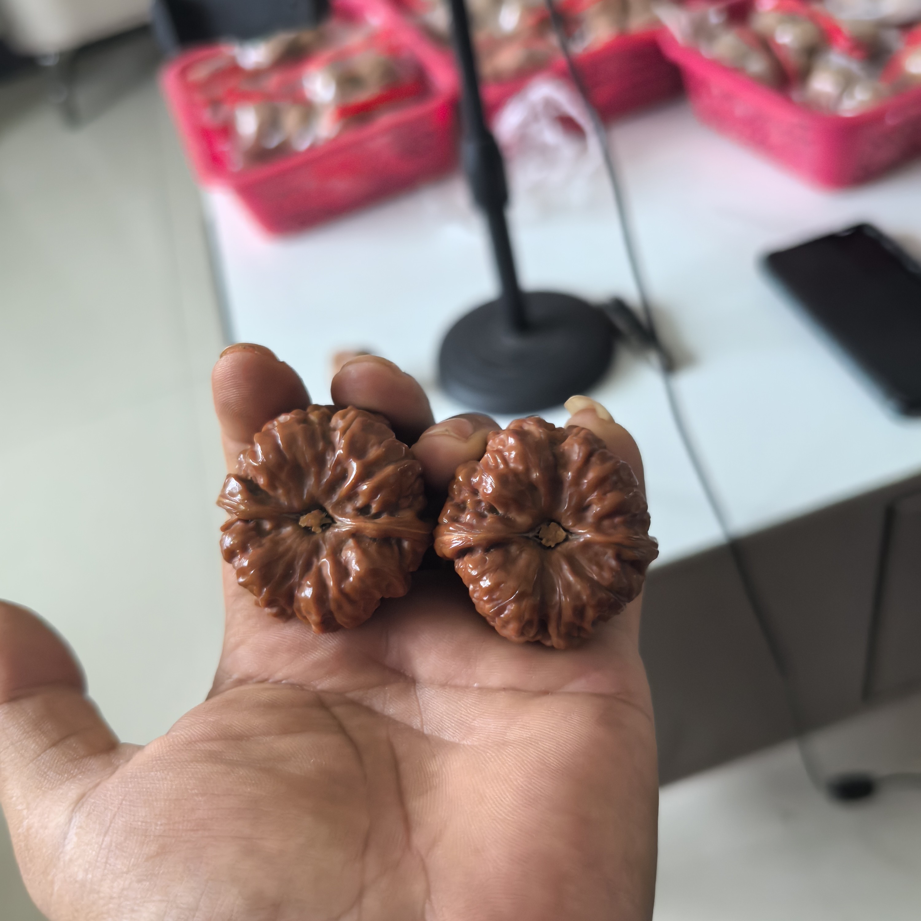 蛤蟆头手捻文玩核桃迷你尺寸适合女性小手把玩