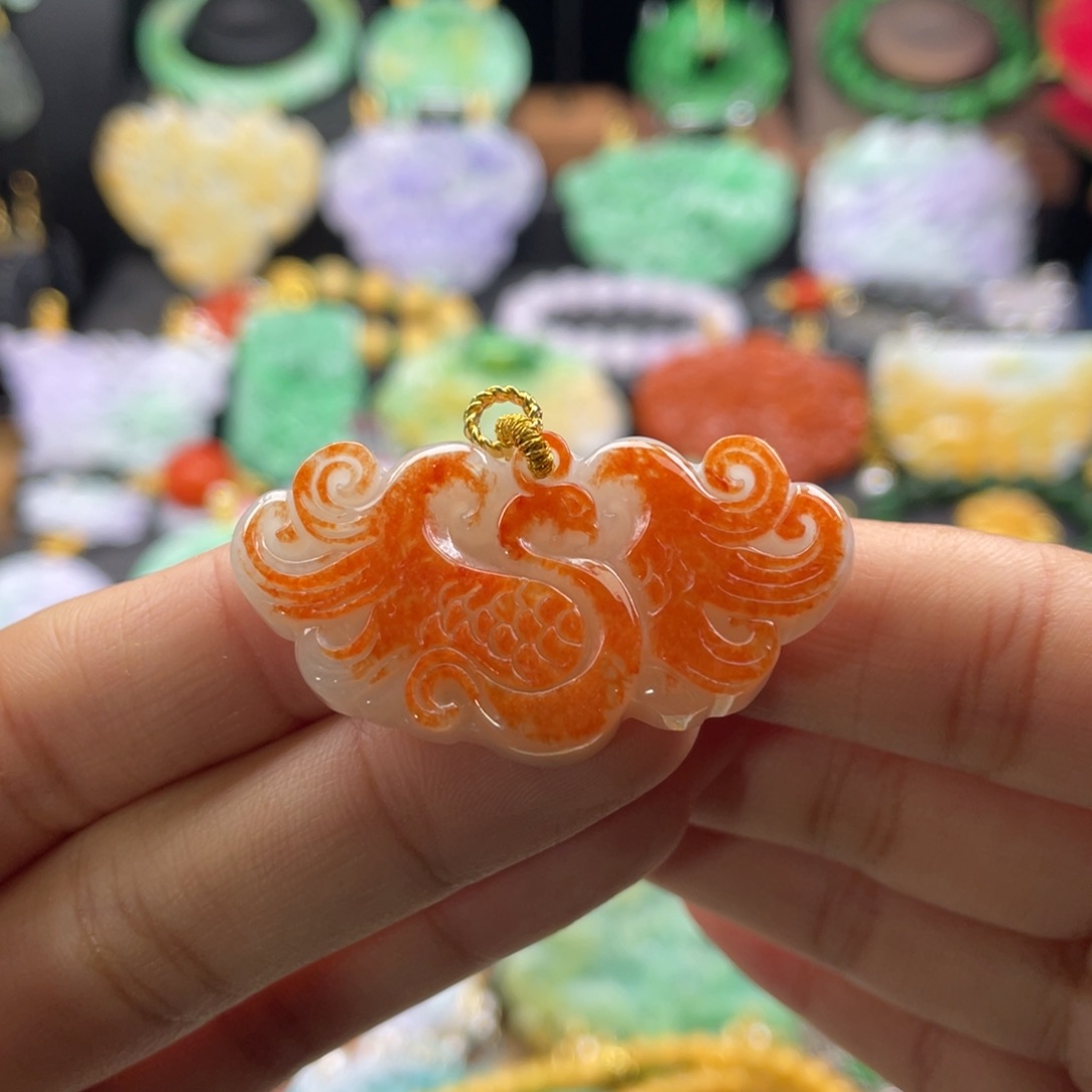 翡翠未镶嵌颈饰代编织