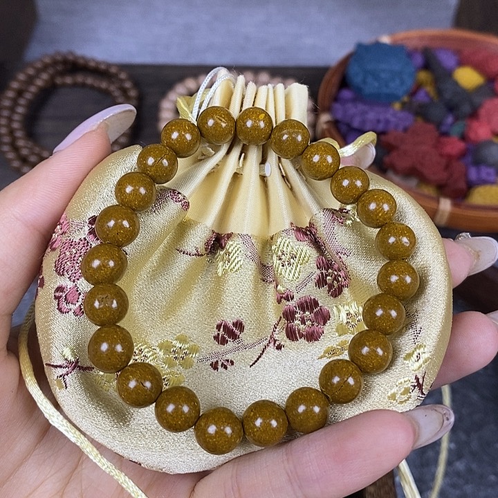 0.8木樨桂花瑕疵珠二十三子