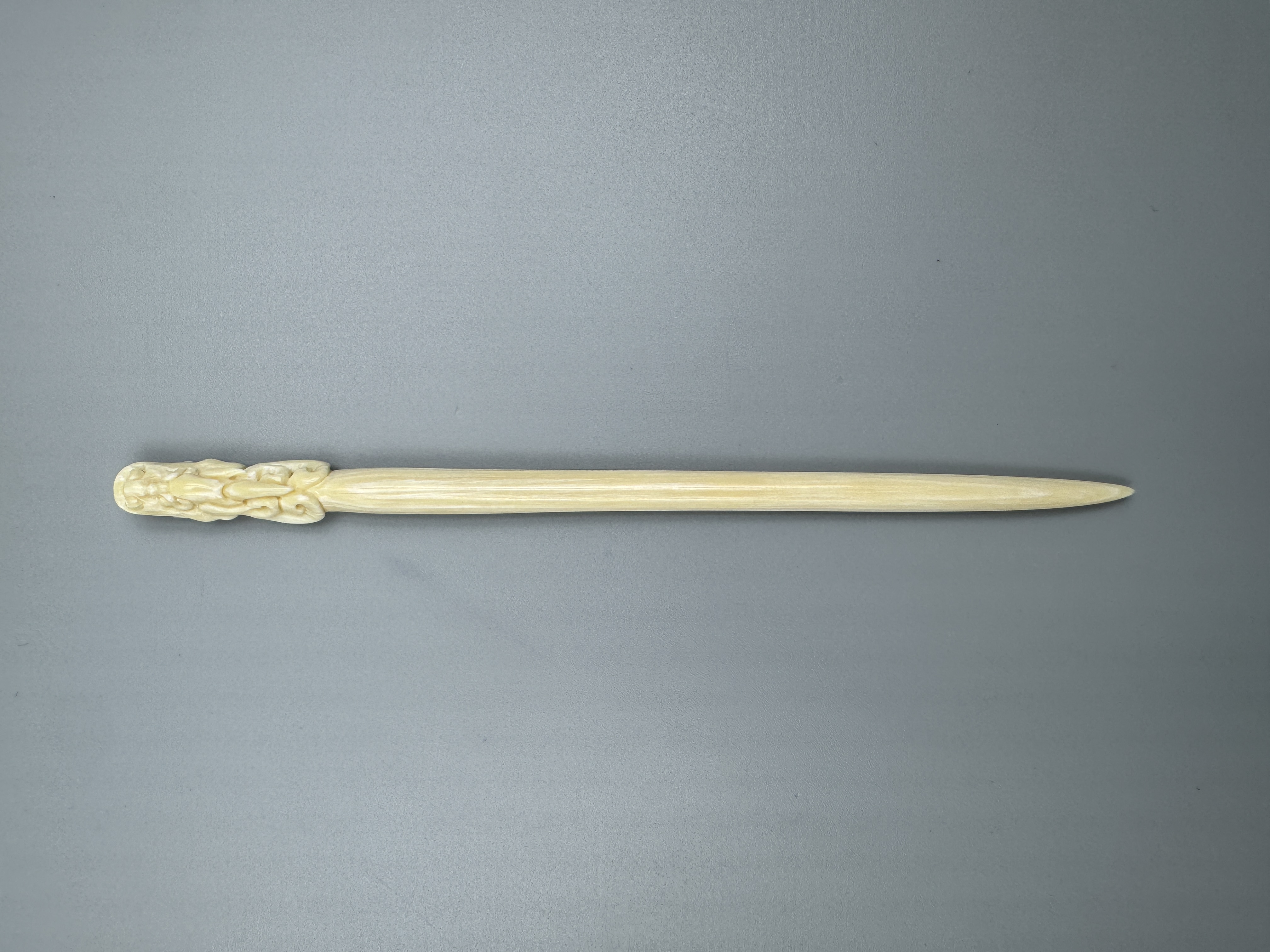 M50715 天然猛犸牙发簪簪子  貔貅簪 长度145.6*8.3mm