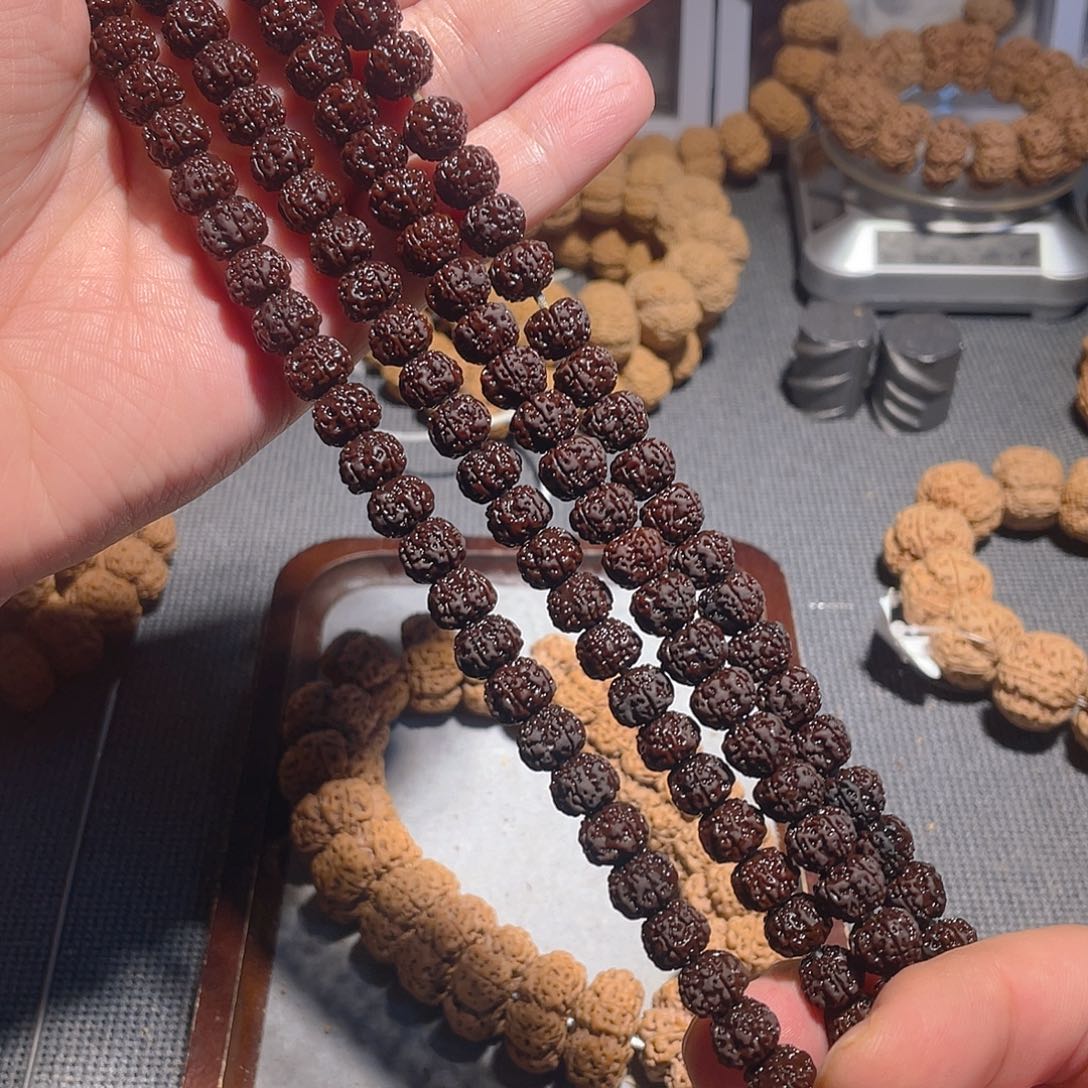 手串金刚菩提9/10mm平细108【超】