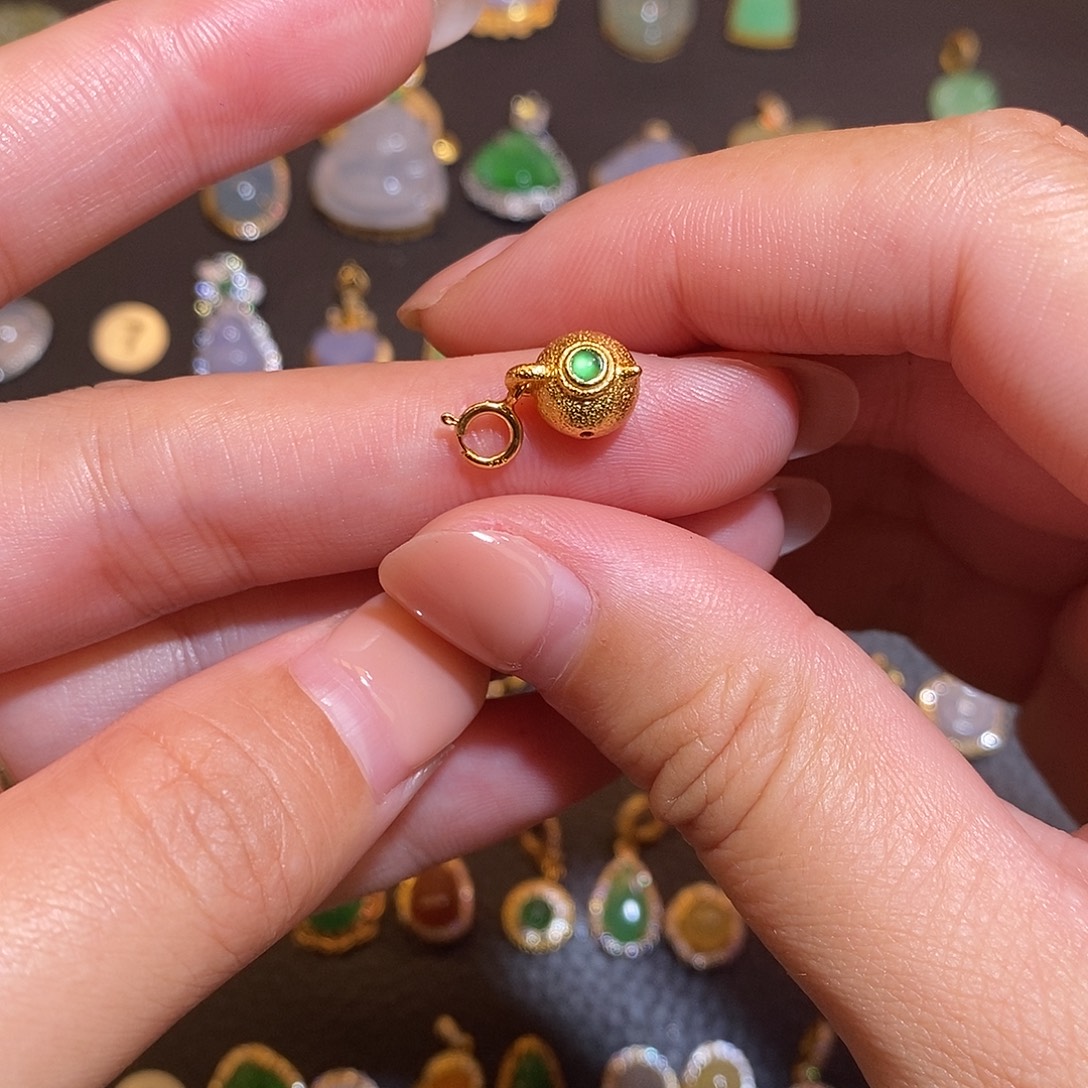 翡翠银S925镶嵌项链