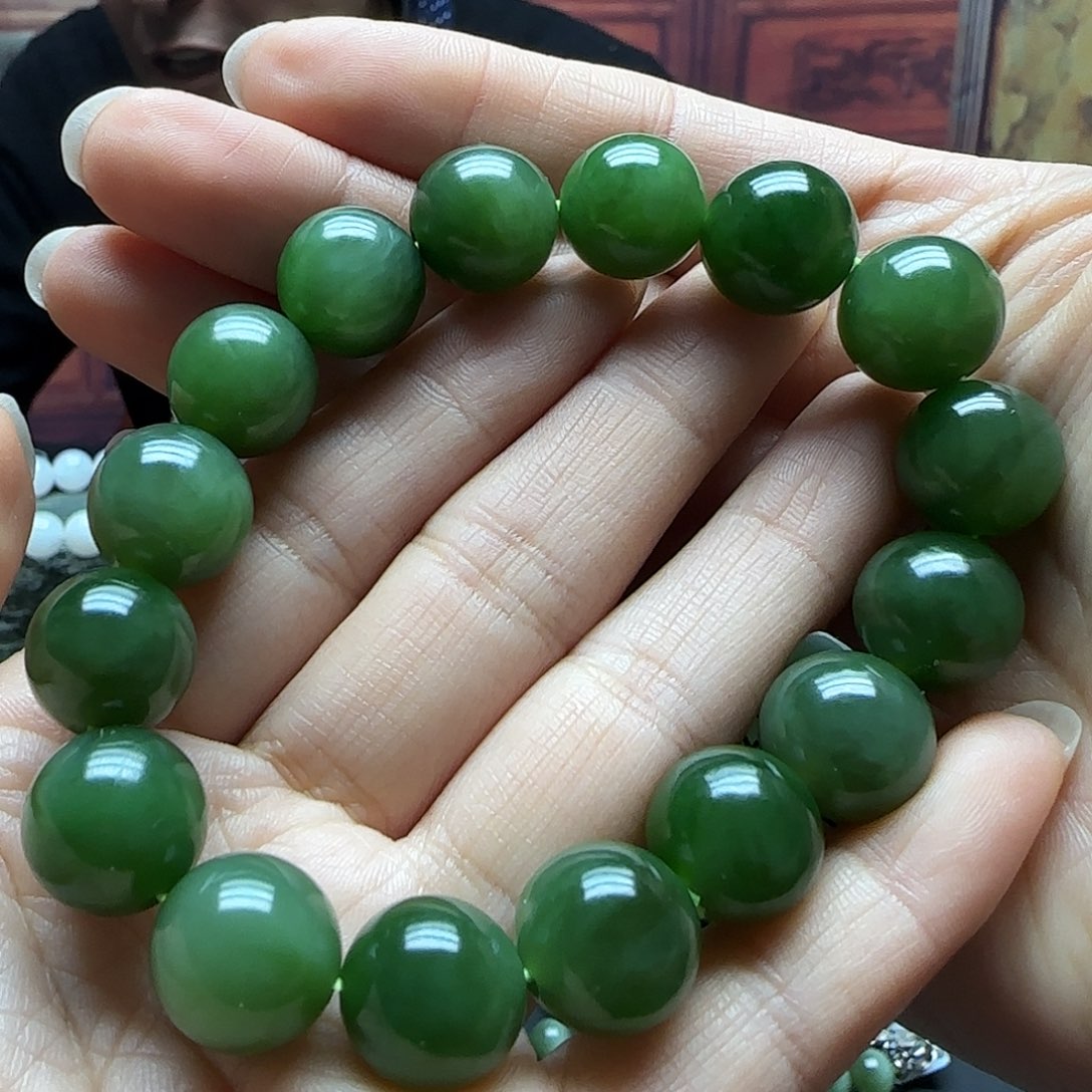 和田玉手串未镶嵌