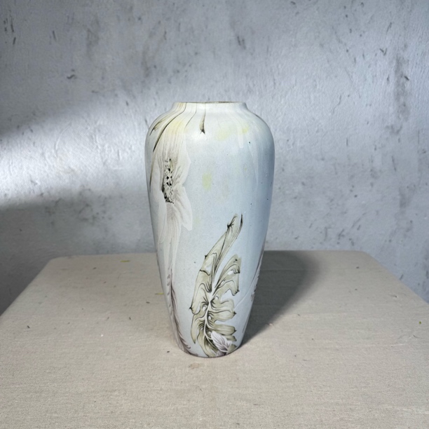 【花瓶-麦穗白】28cm高级艺术感手绘陶瓷花瓶