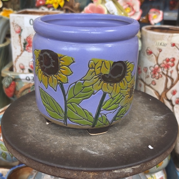 紫砂花盆粗陶材质多肉花盆