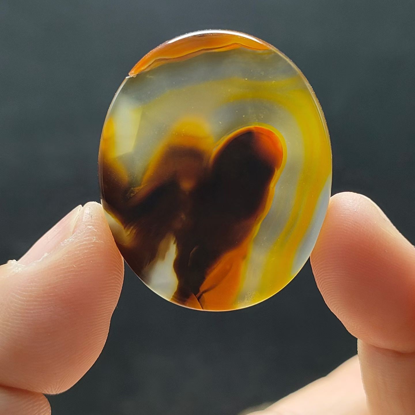 巴西海洋玉髓玛瑙草花象形纯天然吊坠风景男女水滴挂件山水意境画