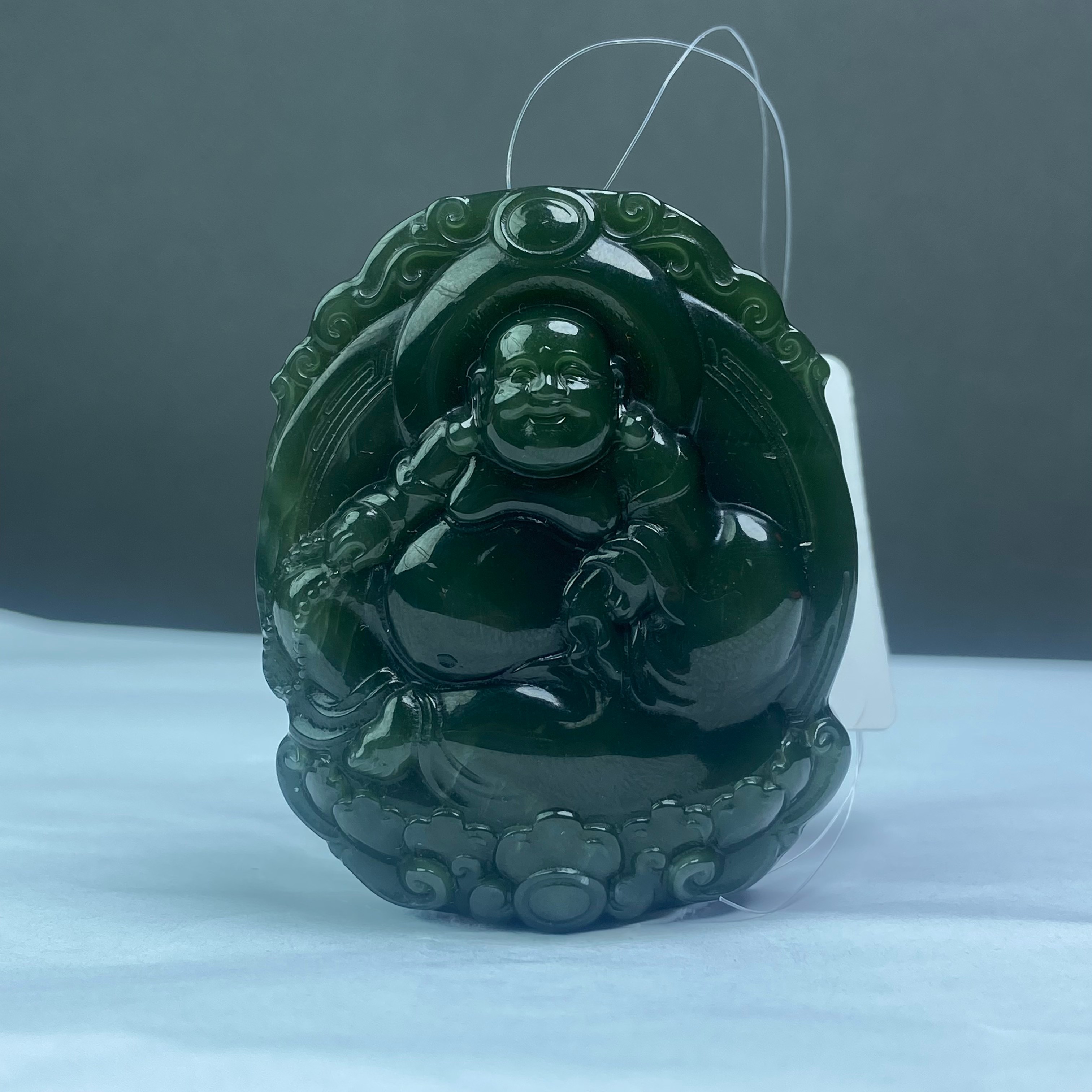 YK7049 和田玉自在逍遥布袋佛