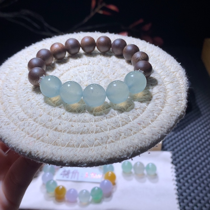 散珠翡翠特价极简风冰蓝卡12