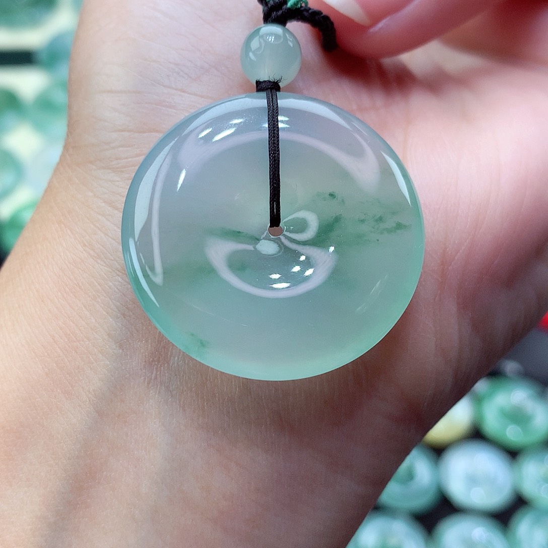 翡翠颈饰未镶嵌4尺寸32.4-6.0